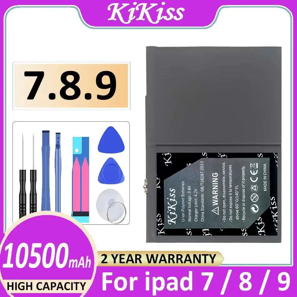 

Аккумулятор для ноутбука 7,8,9 10500 мАч для Apple Ipad 7 8 9 A2197 A2200 A2198 A2199 A2270 A2428 A2429 A2430 A2792 A2602 A2603 A2604