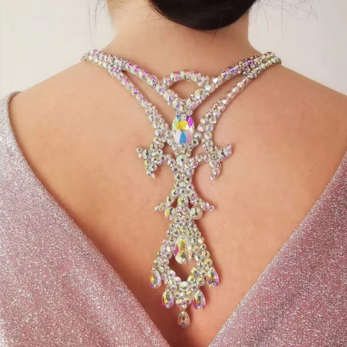 nova-gota-de-agua-volta-corrente-feminina-colorido-diamante-high-end-oco-corpo-corrente-moda-acessorio-personalizado
