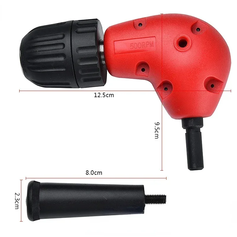Hot Sale Electric Drill Right Angle Bender Corner Rotary Tool Narrow Space Repair Max Torque 20Nm, Max Speed 500 Rpm, 0.8-10mm/