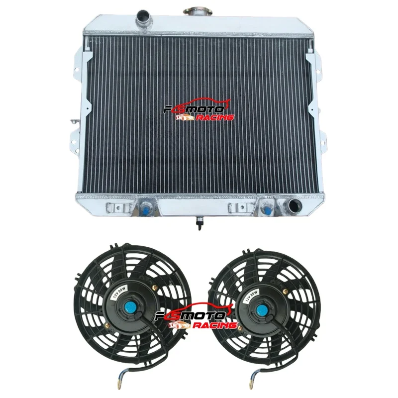 Radiador + ventilador totalmente de aluminio para Nissan Datsun 280ZX 1981 1982 1983 1981-1983