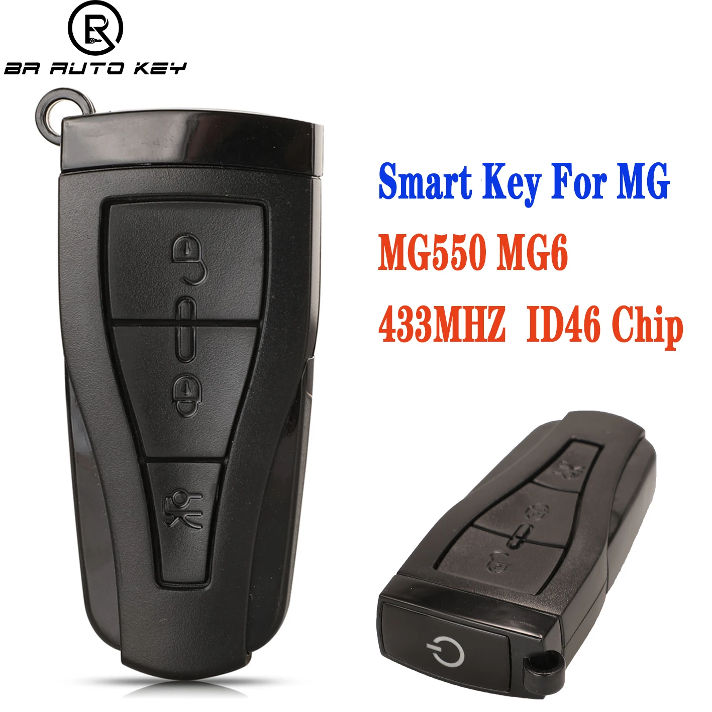 Smart Remote Car Key Fob for MG MG550 MG6 MG7 Morris Garages 2006-2014 3 Buttons 434MHZ with ID46 Chip PCF7941