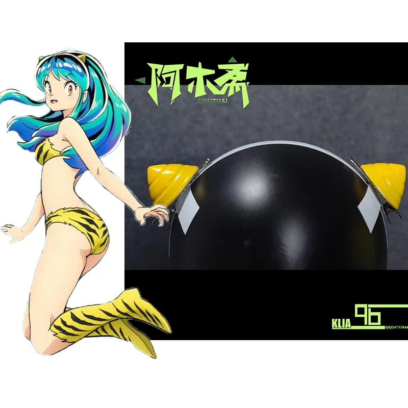 Urusei Yatsura Lum Cosplay Headwear Horns accessories prop Hairpins Halloween Cosplay Costumes Props Headgear One Size