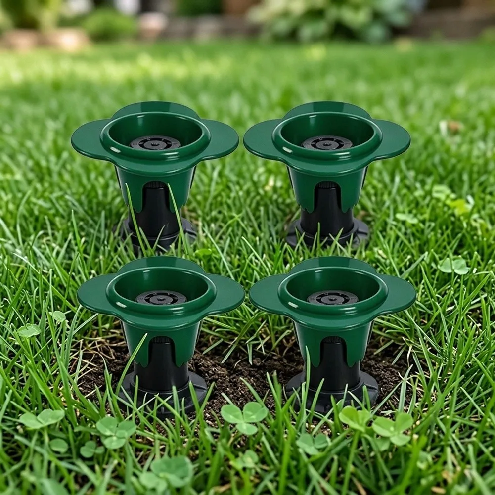 Lawn Sprinkler Head Cover for Maintaining Consistent Water Distribution Patterns by Sprinkler Head Tilting or Sinking