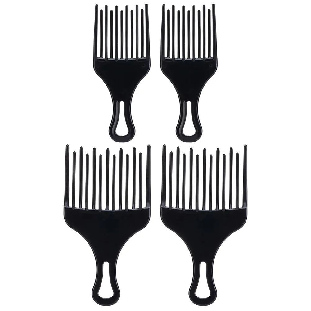 

4Pcs Plastic Wide Teeth Comb Hair Pick for Curly Hair Detangle Braid Lift Styling Tool Afro Pick Smooth Drying