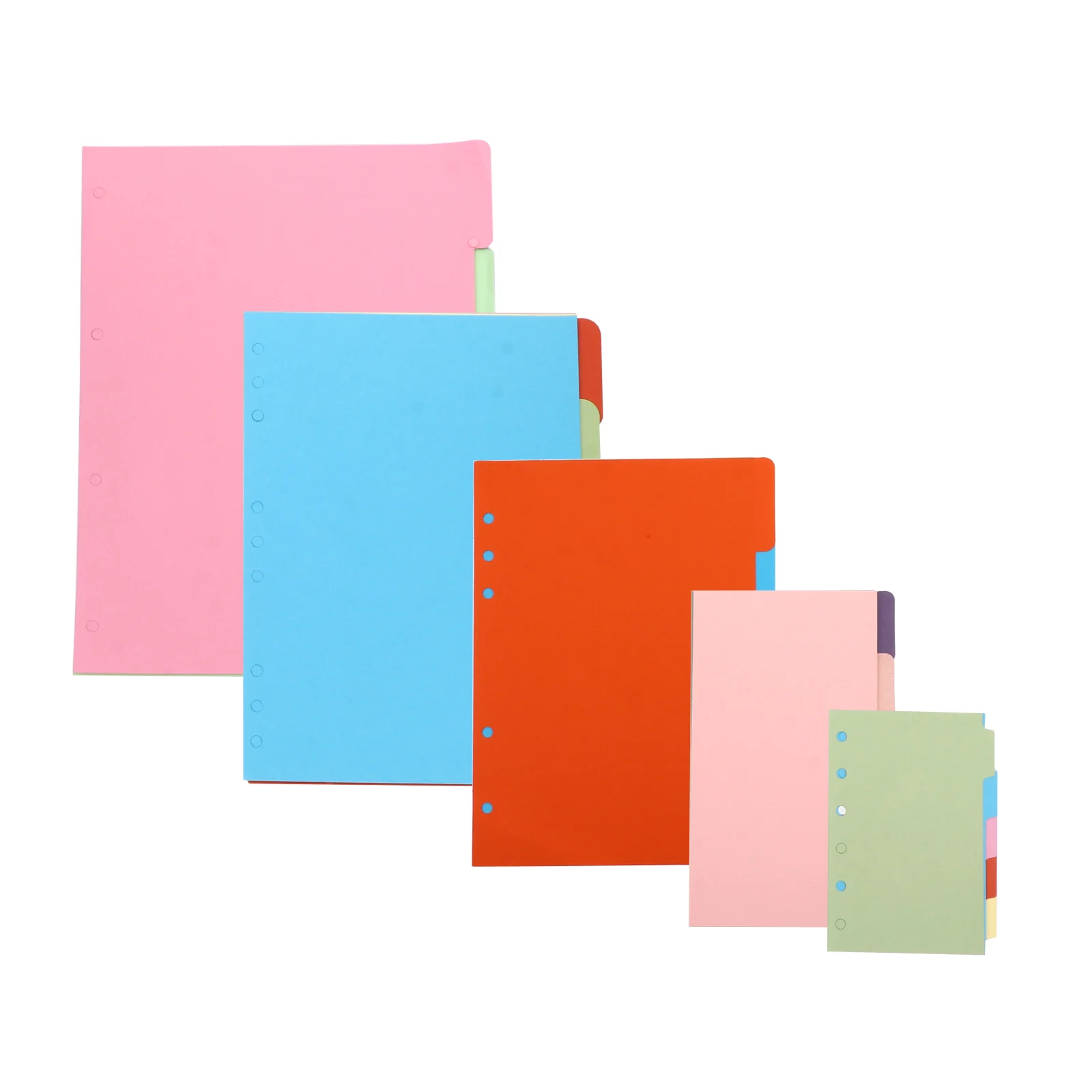 5Sets Notebook Loose Leaf Paper Replacement Color Smooth Surface Practical Planner Papers for Study Office School