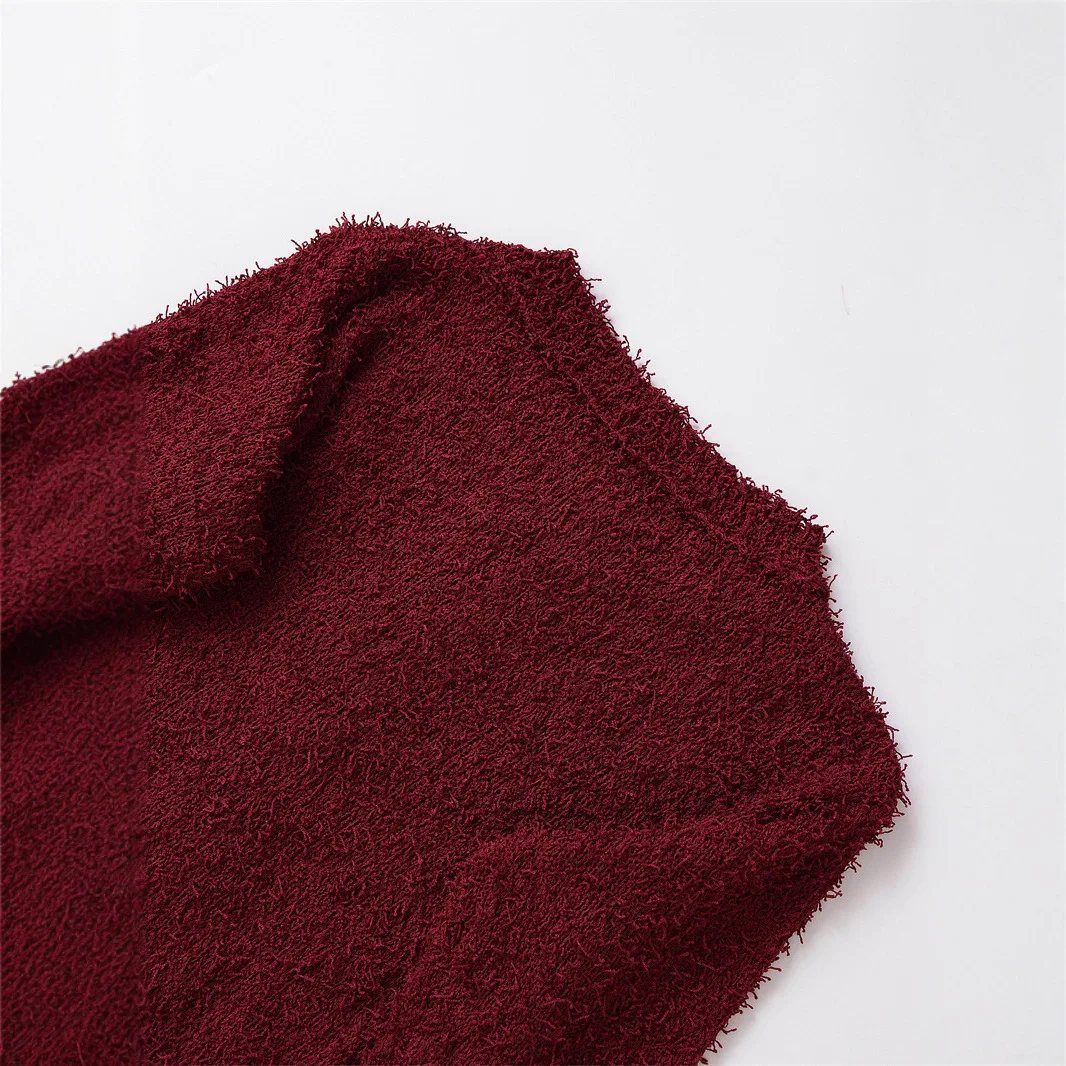 Autumn New Stylish Simple Fringed Knitted Jacket
