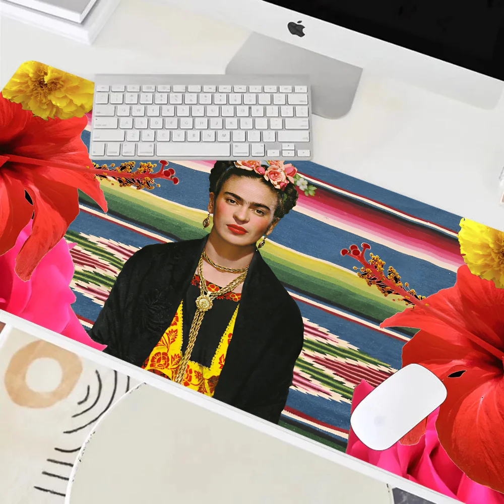 Frida Kahlo Mousepad Large Keyboard Desk Mat Gaming Mouse Pad LockEdge Non-slip Mat
