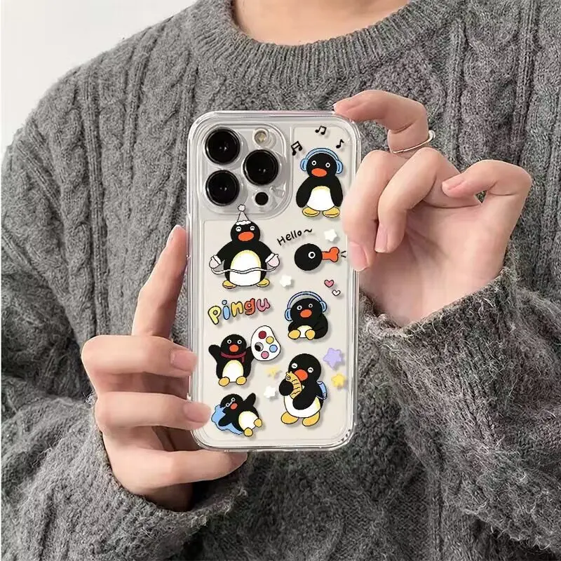 حافظة لهاتف آيفون 16e 16 15 14 13 12 11 17 Pro Max XR XS Max 14 15 16 Plus غطاء شفاف ناعم صغير