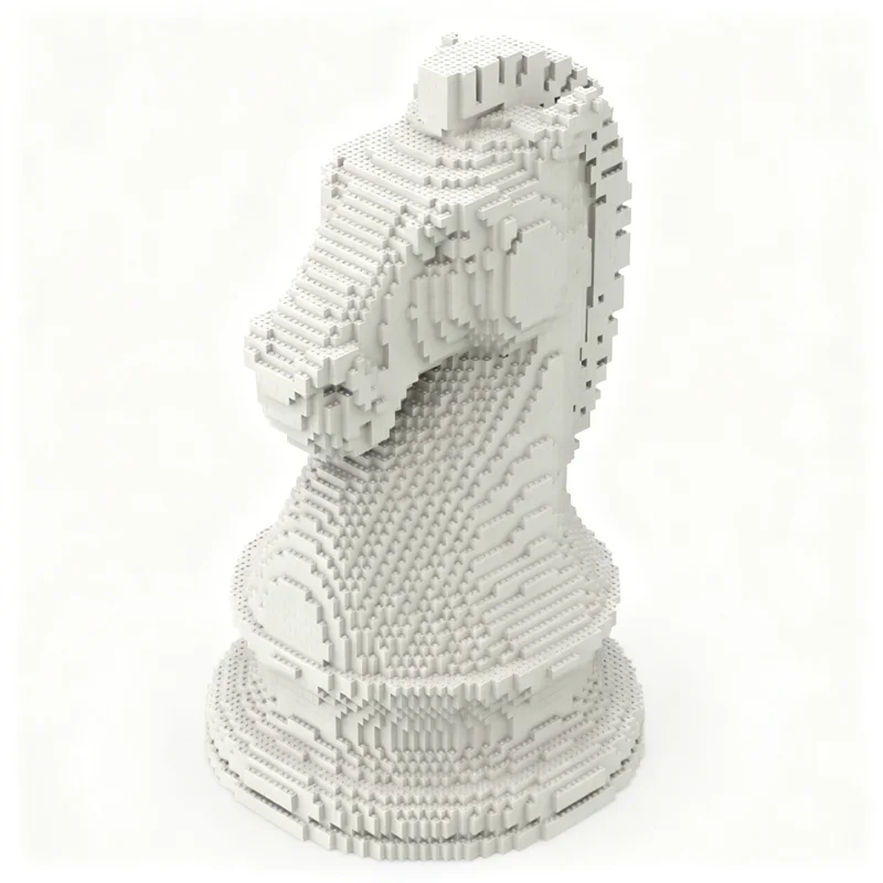 Art Craft Idea - 6223pcs MOC Chess Piece - Knight