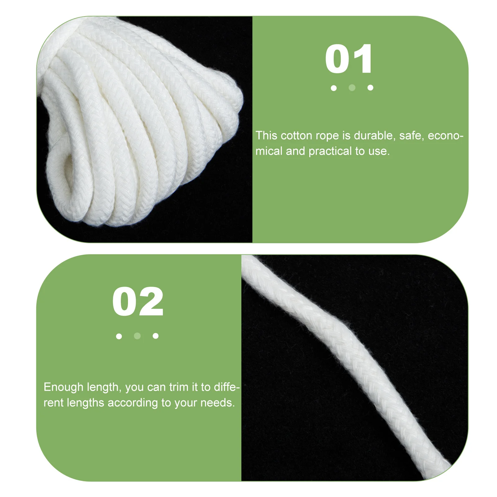 

1 Set Self Cord For Potted Plants Automatic Rope Cotton Hydroponic Wick Irrigation System Garden Home Office