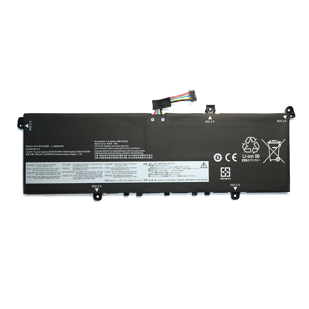 7XINbox L19M4PDD 15.44V 56Wh 3627mAh OEM Laptop Battery For Lenovo ThinkBook 13S G2 ARE ITL 13S-ITL Series L19C4PDD L19D4PDD