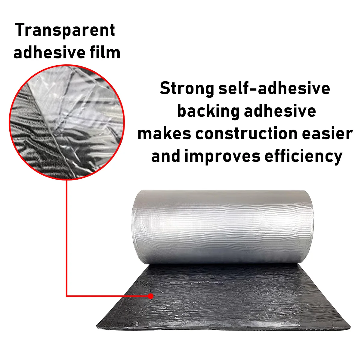 1PC Automotive Sound Insulation Mat Roll Car Noise Reduction Foam Heat Shield Material Lightweight Durable Self Adhesive
