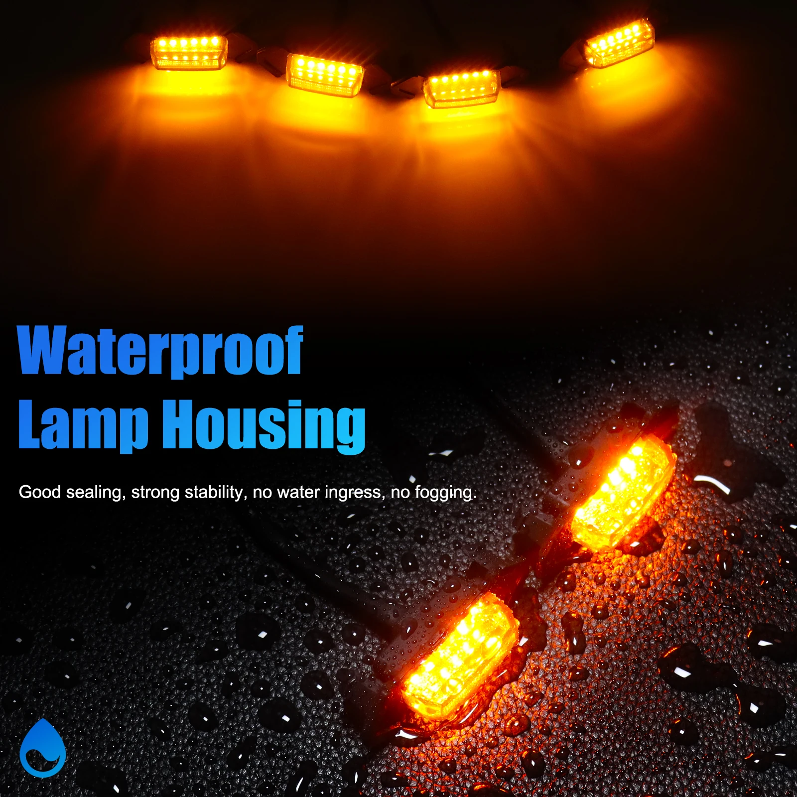 1 مجموعة سيارة LED الجبهة مصبغة ضوء العالمي DRL شواء مصباح إشارة تحذير النهار مصباح جيد الإضاءة لشاحنة على الطرق الوعرة SUV بيك اب