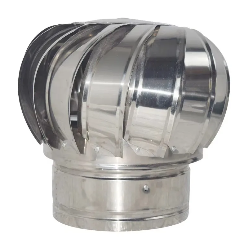 

304 Stainless Steel Non-Powered Wind Cap Weatherproof Wind Ball for Roof Ventilation, Smoke Exhaust Factory Air Circulation