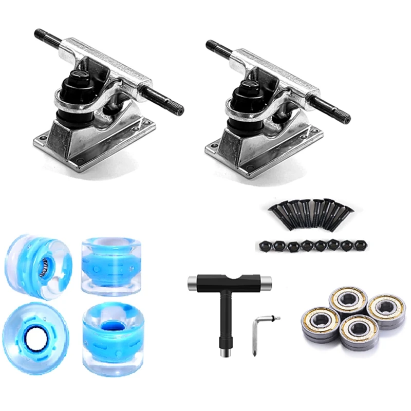 

Skateboard Bearings,60Mm Skateboard Wheels,Skateboard Trucks,Skateboard Screws, All-In-One Skate T-Tool,Skateboard Grip