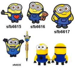 Cartoon Minions focal Silicone beads Teether Jewelry Beads Food Grade For pen Pacifier Chain