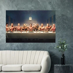The Last Supper Poster Gym Bodybuilding Poster and Prints Gym Gift Idea Canvas Painting Wall Art Pictures Present For Teen