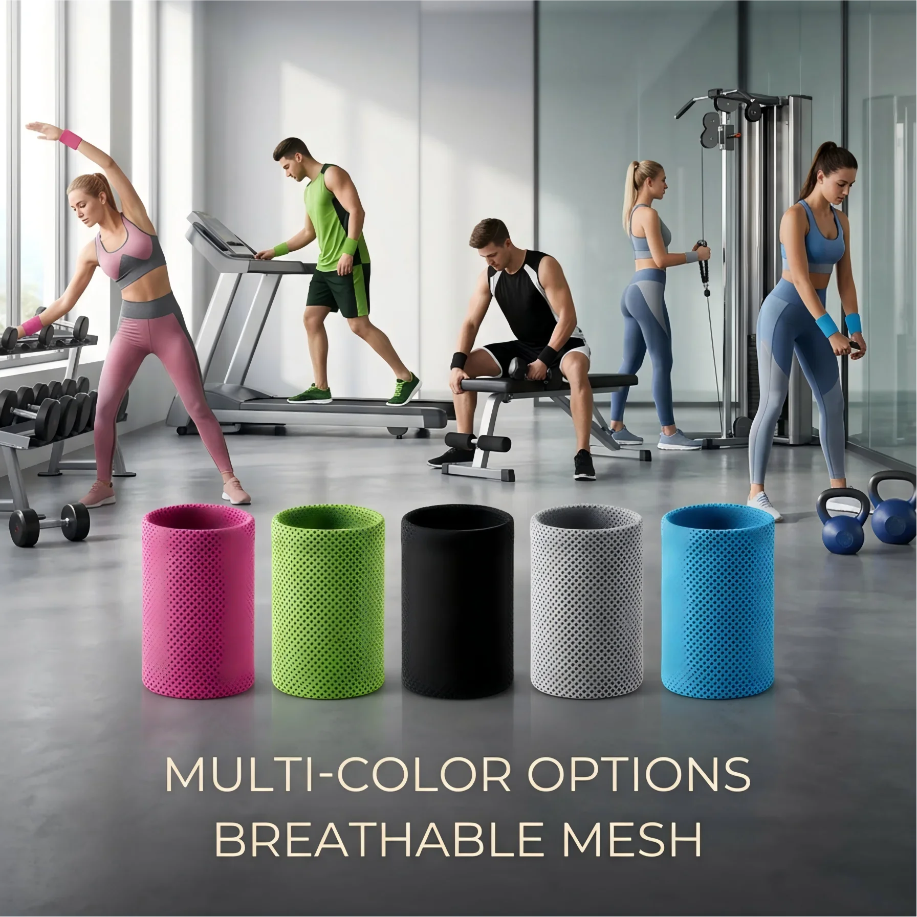 Cooling Wrist Sweatbands, Instant Breathable Wrist Wraps for Sports Gym Running, Reusable Summer Ice Bands for Personal Care