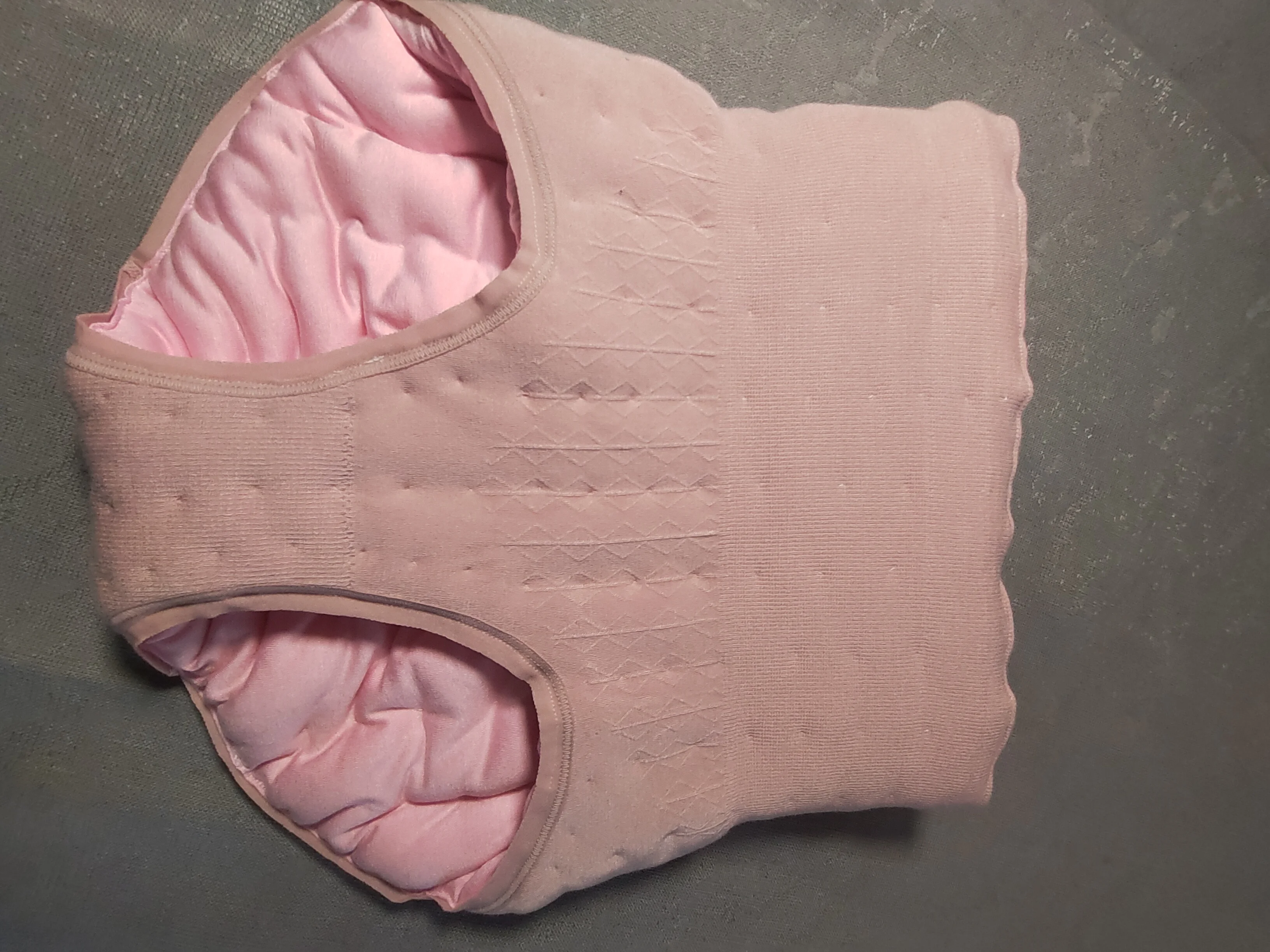 Handmade Cotton Padded High Waist Tummy Control Underwear Warm Elastic Winter Thermal Panties for Women