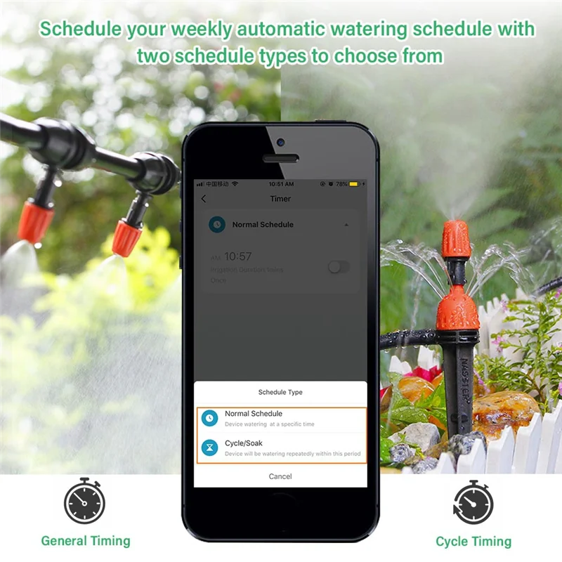 AA86 Wifi Smart Water Timerสําหรับสวนท่อ,สปริงเกลอร์ชลประทานจับเวลาHub,สําหรับTuyaรดน้ําอัตโนมัติจับเวลาทนทานEU P