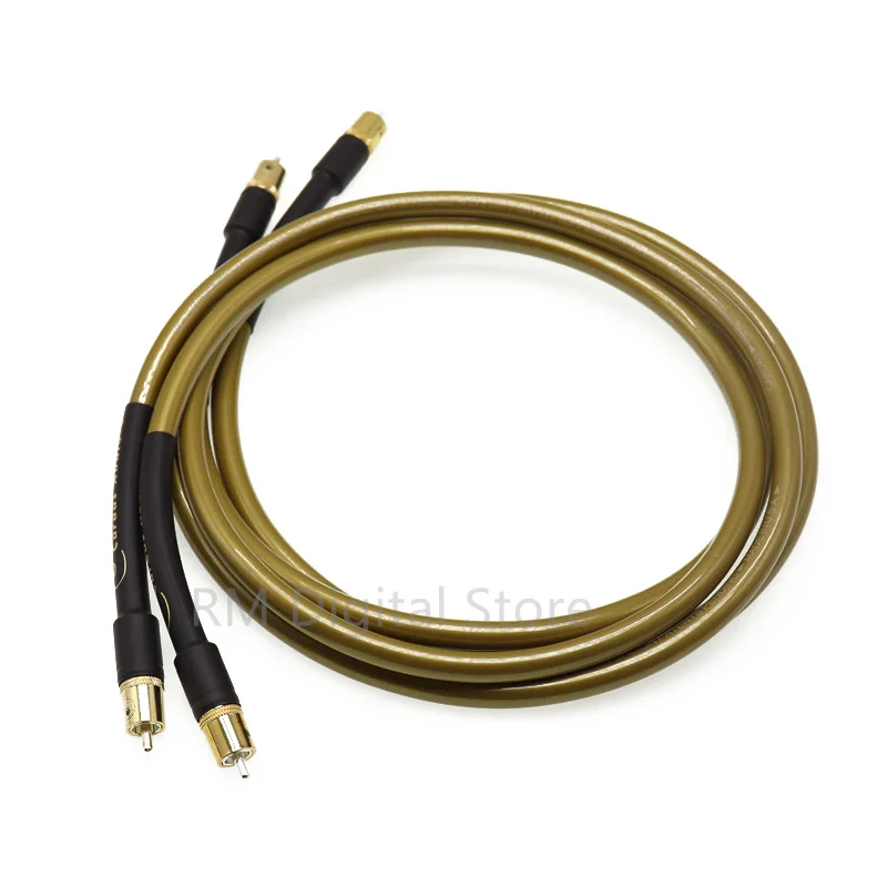 1 pair  5C hifi Audio Cable RCA Audio signal cable