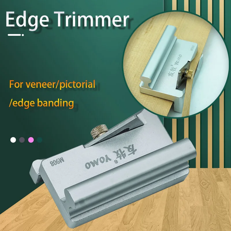 Portable Manual Woodworking Trimmer Knife Carpentry Wood Veneer Edge Trimmer Tool Hand-powered Aluminium Alloy OEM Customizable