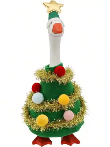 7-Inch Christmas Outfit For Tabletop Goose (Mini Christmas Tree Costume) - Winter Holiday Decor For Home Or Office (Christmas Tree, One Size)