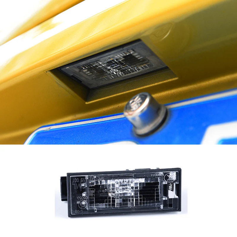 

1PC LED License Plate Light Lamp Assembly Compatible with Smart Fortwo Forfour 2015 2016 2017 2018