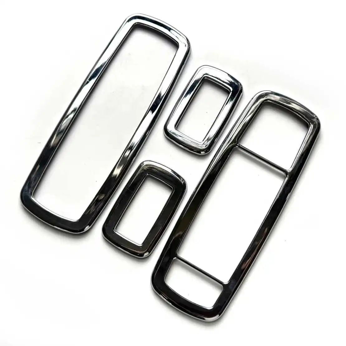 beler 4Pcs Chrome Interior Window Switch Trims Cover for Jeep Grand Cherokee Chrysler 300 2012 2013 2014 Dodge journey 2012-2014