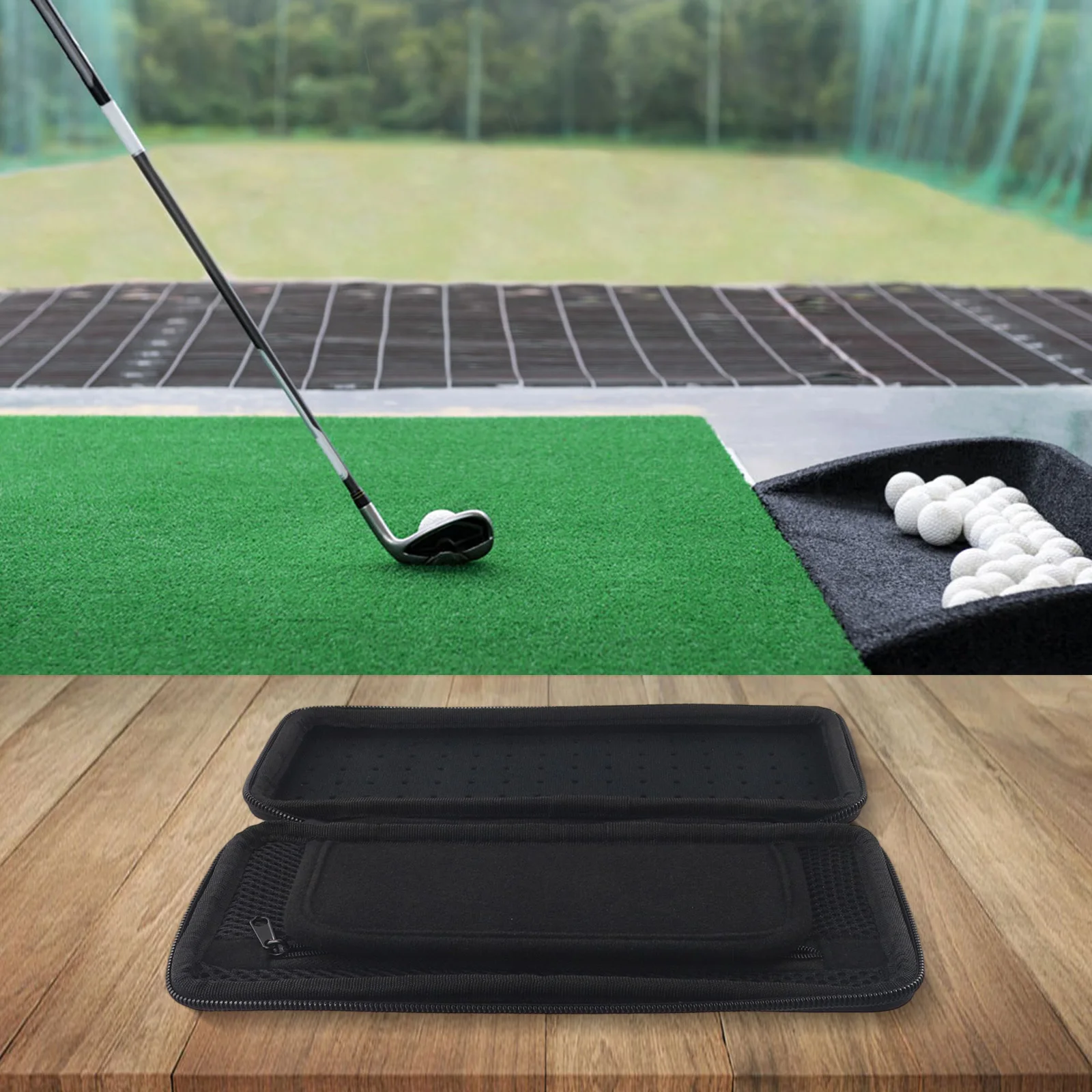 

Хранение карабина Коробка для хранения из ЭВА Насадка для ремня или тележки Оборудование для любителей гольфа Легкий дизайн Курс для гольфа Спорт на открытом воздухе