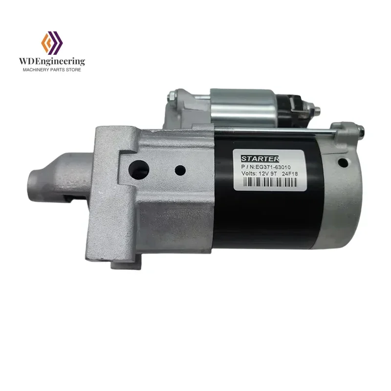 EG371-63011 EG371-63010 Starter Motor 12V 9T 0.6KW For Kubota ZG222 ZG227 ZG327P John Deer 737 757 X465 Kawasaki