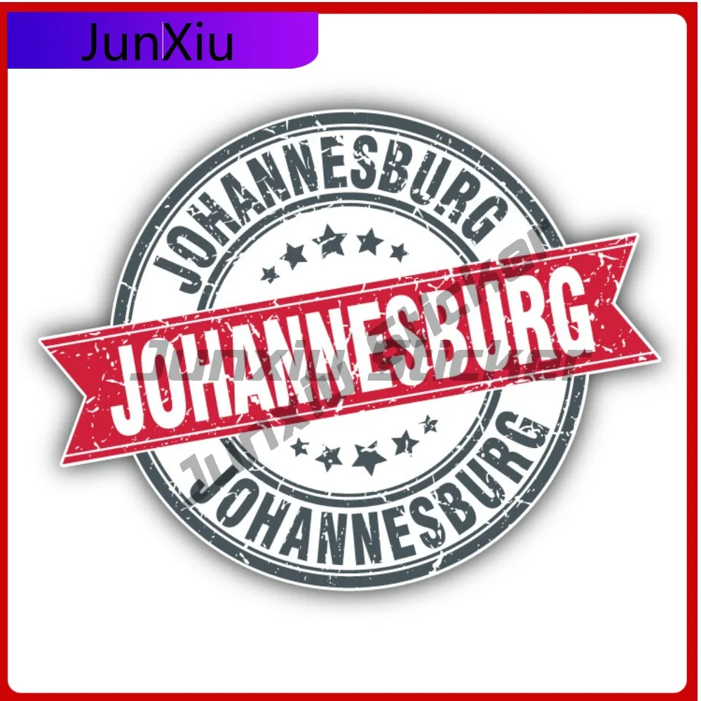 

Johannesburg Creative Sticker Travel Stamp Car Decal Bumper Stickers Funny Style Wall Use For Door Pan Auto Styling Accessory