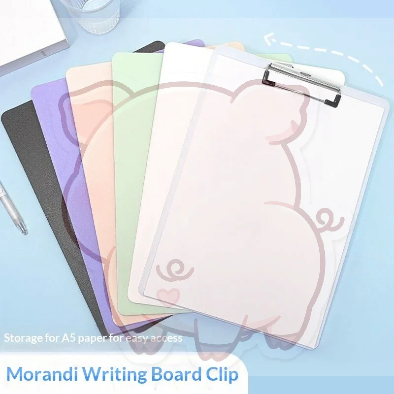 A5 Clipboard Memo Pad Reusable Looseleaf Paper Holder Anti-slip Bill Clip Board for Business Office Home Supplies
