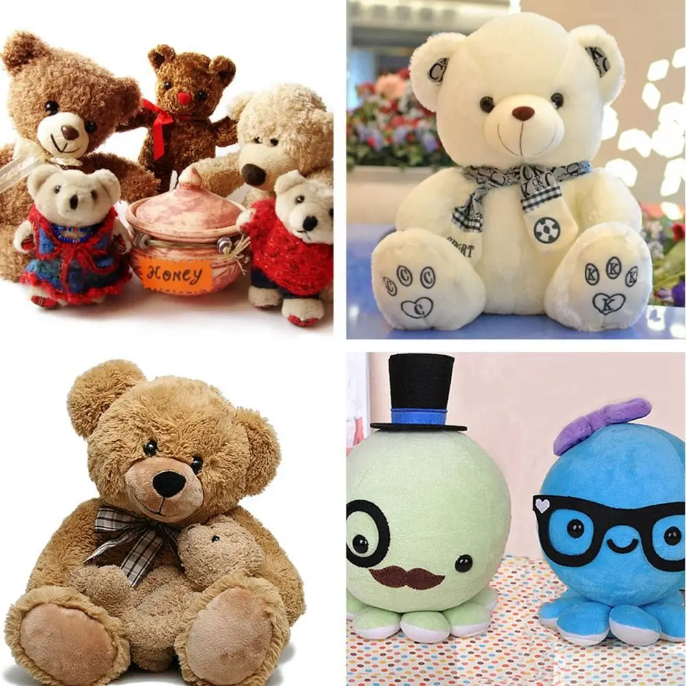 20pcs/10pairs 8/10/12/14mm Plastic with Washer Puppet Crystal Eye Eyes Crafts Bear Animal Accessories Dolls DIY Tools