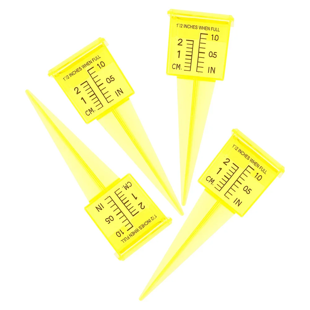 5 قطعة مقياس المطر البلاستيكي مقياس الأمطار الدقيق لحديقة الحديقة مراقبة خارجية أداة قياس المياه قياس الأمطار