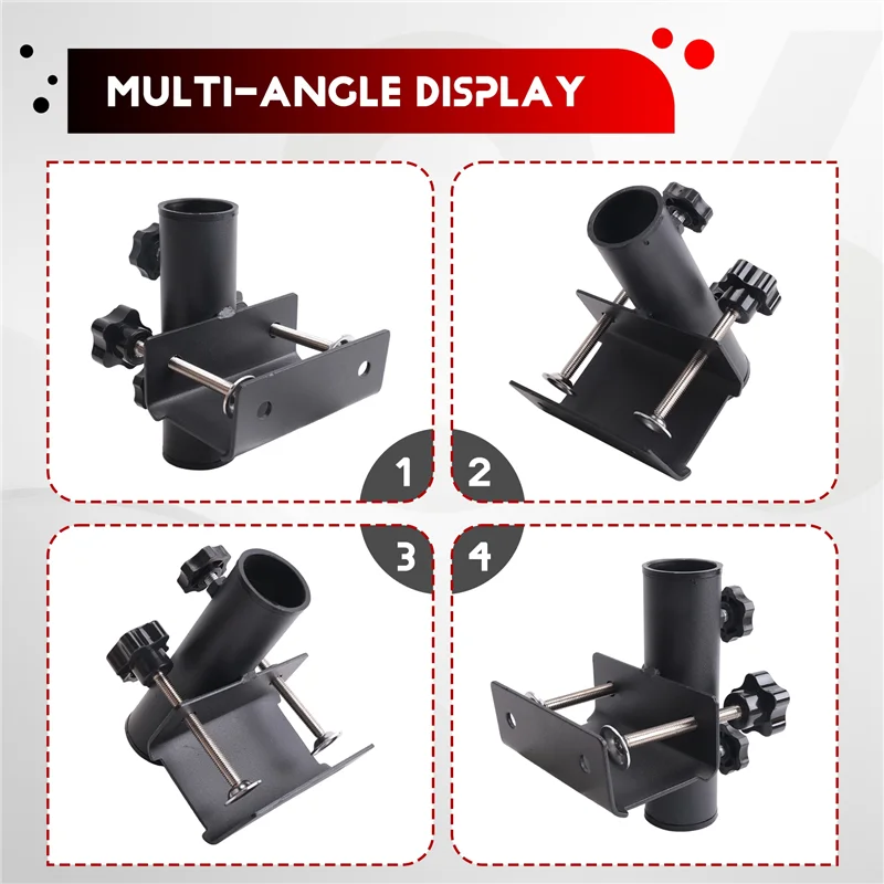 

【Улюбимый!】Стойтой фиксированный кронштейн, сверхмощный держатель для зонта, зажим, портативный сад, двор, подставка для зонта, открытый патио, пляжный моллюск