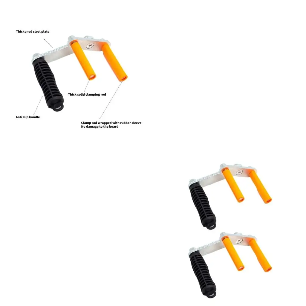  2pcs Plasterboard Handling Tool Comfortable Control Handle Easy to Use Suitable for Home Renovations & Office Remodeling