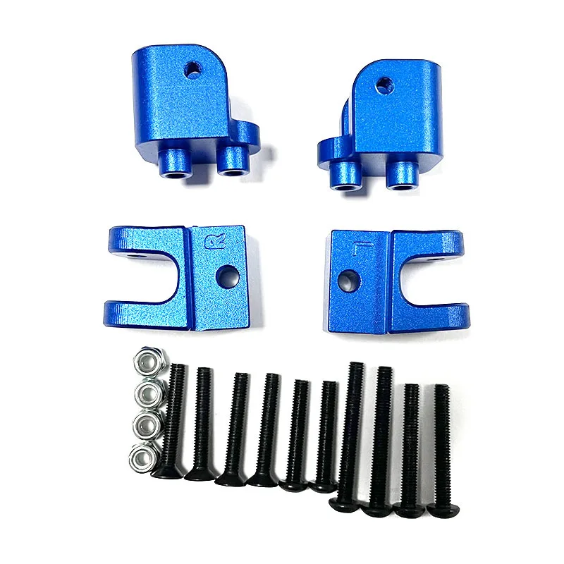 Akcesoria metalowe do tuningu samochodu zdalnie sterowanego Losi Baja Ray 2.0 w skali 1/10: kombiner, kielich kierowniczy, tylna oś, wahacz, zębatka napędowa 40T.