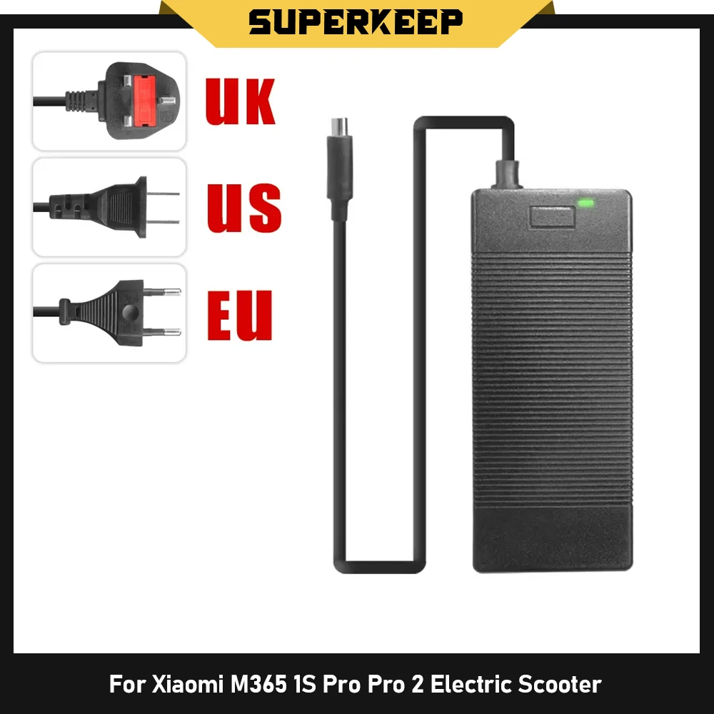 

Зарядное устройство для электросамоката 42В 2А, адаптер для Xiaomi M365 1S Pro Pro 2, аксессуары для электросамокатов.