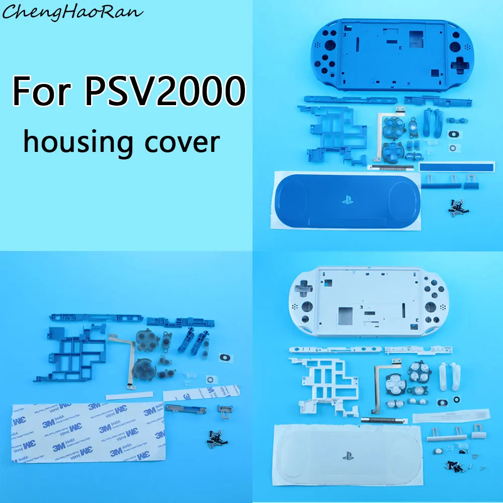 

1Set Housing Shell Cover For PSV2000 PSV 2000 Full Sets Front Faceplate Case with Buttons Kit for PSVITA 2000 Slim Console