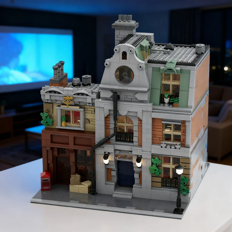 

2324pcs MOC Antique Bookstore Townhouse Modulared Model Building Blocks Construction Assemble DIY Idea Christmas Gift Toys Brick
