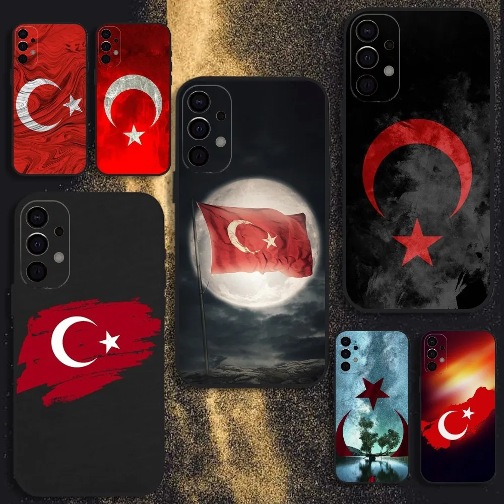 

Turkey Turkish Flag Phone Case For Samsung S25,S24,S21,S22,S23,S30,Ultra,S20,Plus,Fe,Lite,Note,10,9,5G Black Cover