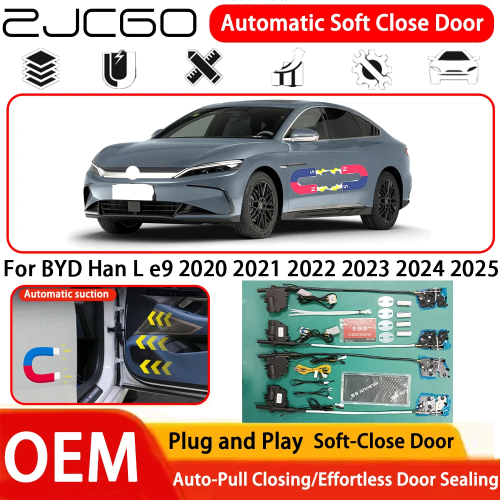 for BYD Han L e9 2020 2021 2022 2023 2024 2025 Car OEM Plug and Play Automatic Electric Soft Close Door Comfort Closing System