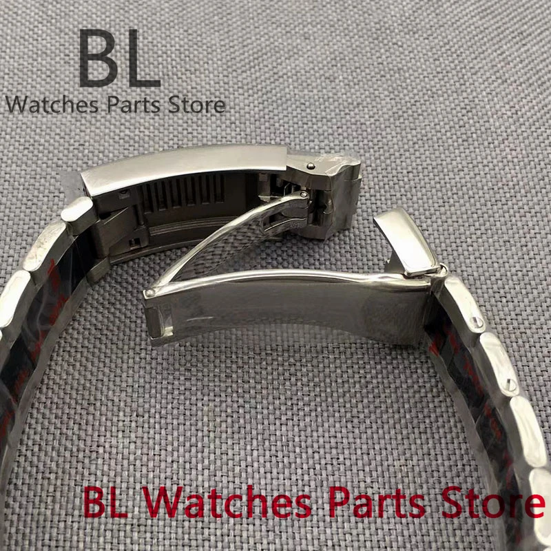 BL 39mm Silver Black Stainless Steel Watch Case For VK63 Movement Modified Replacement Watch Accessories Sapphire Glass image 6