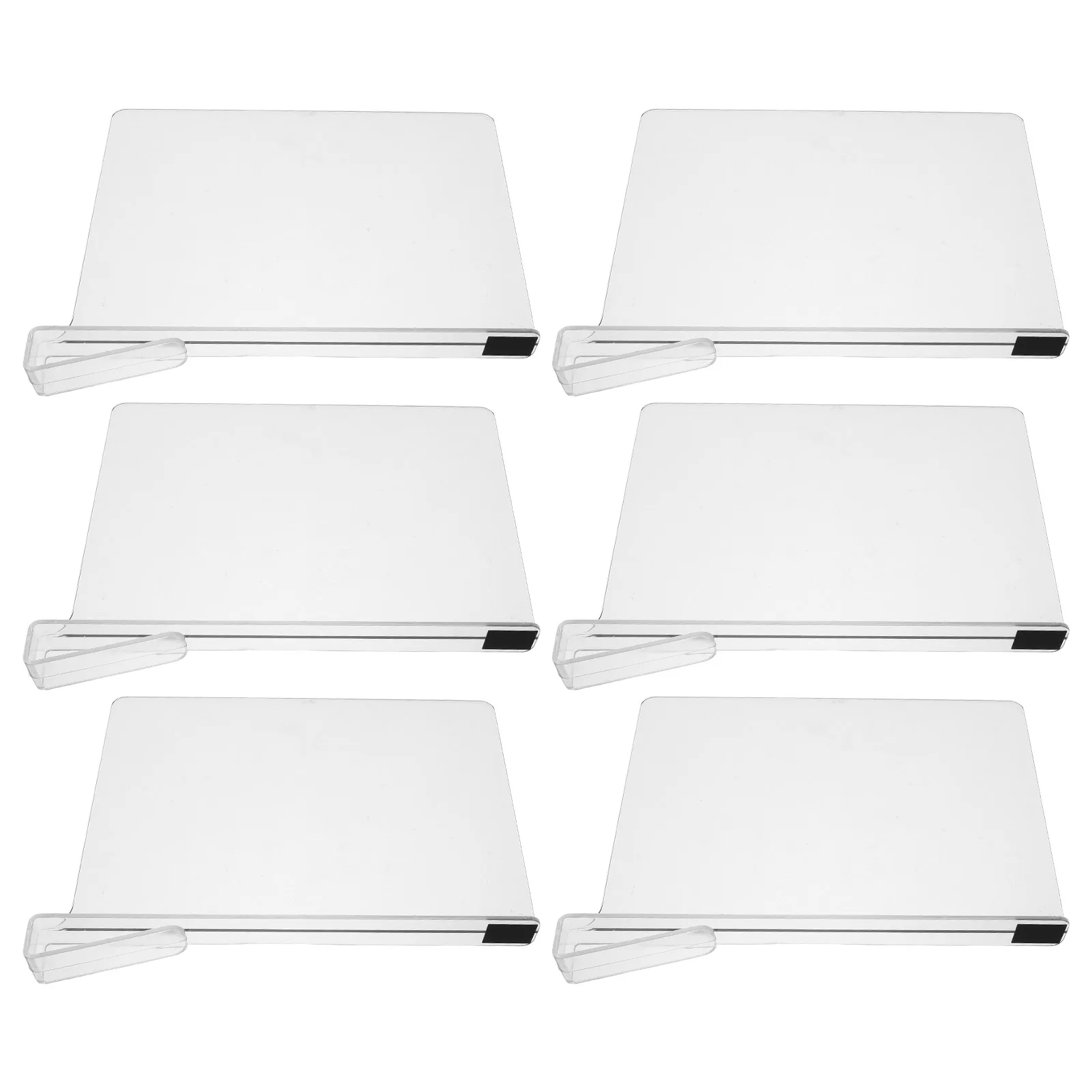 

6 Pcs Transparent Clothing Board Wardrobe Acrylic Storage Panels Closet Partition System Organizer Organiser Bags