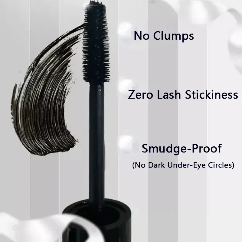 Mascara fibre 7D — — Haute intensité de couleur, noir riche, formule hypoallergénique |   Effet de faux cils super longs et extra épais
