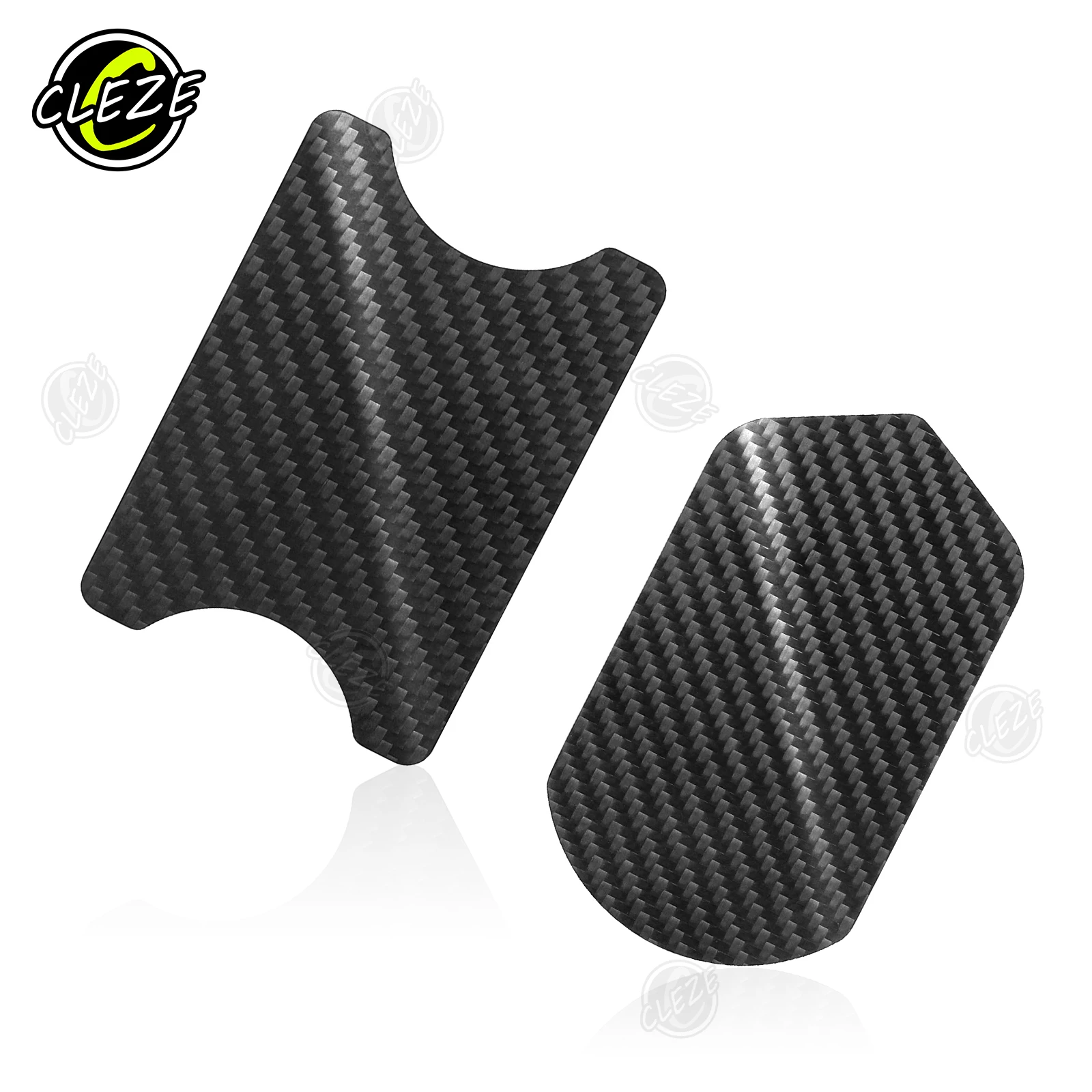 CLEZE 2PCS Real Carbon Fiber Scraper Car Wrapping Tool Ultra Thin Car Vinyl Wrap Tools Water Removal Wiper Squeegee