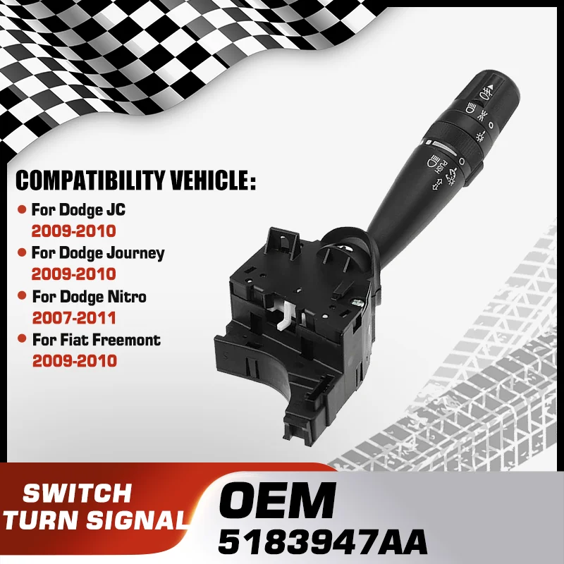 

Car Headlight Turn Signal Switch For Dodge JC 2009-2010 Dodge Journey 2009-2010 Dodge Nitro 2007-2011 Fiat Freemont 2009-2010