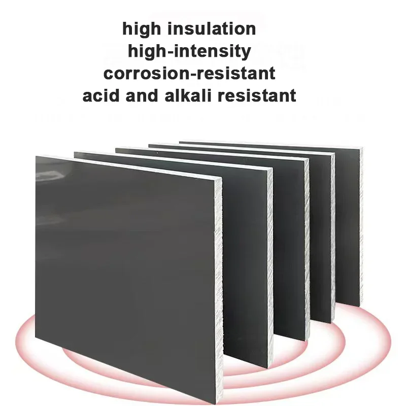Gray PVC Plastic Board 50 100  200 250 300mm Thickness 2mm-30mm Sheet Corrosion Resistant Hard Plate For Electronic Equipment