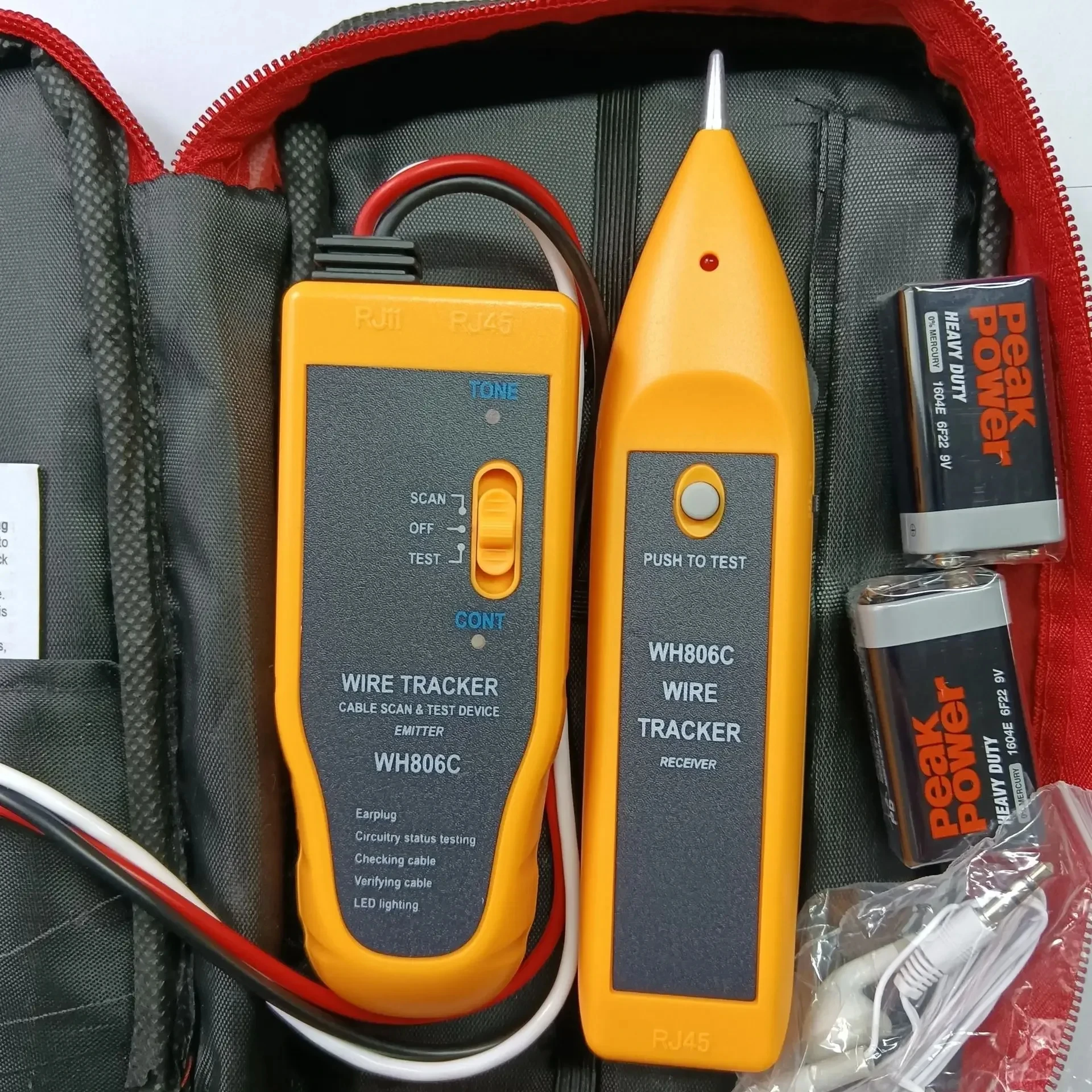 Wh806c Seilbahn-Tracker-Tester Profession elle Linie LAN-Detektor utp stp Telefon Draht Tracer Breakpoint Position Diagnose Ton